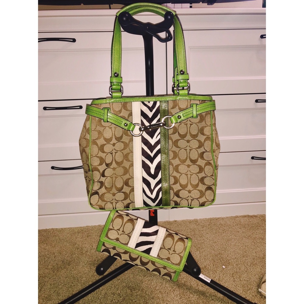 Authentic Coach Purse with Matching Wallet